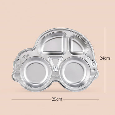 Stainless steel cartoon dinner plate