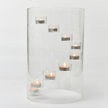 Large Glass Candlestick Candlelight Dinner Decoration Ornaments