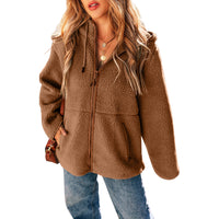 Women's Autumn And Winter Sweater Hooded Jacket