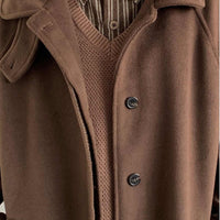 Mid-length Woolen Coat Men's Woolen Coat