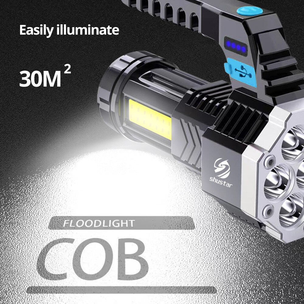 High Power Rechargeable Led Camping Torch