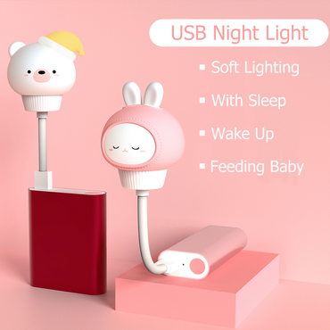 USB Plug-in Baby Bedroom Table Lamp