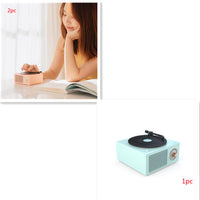 Wireless mini portable retro phonograph Bluetooth-compatible speaker