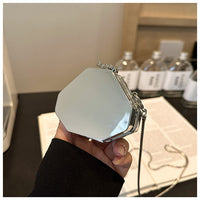 Mini Mirror Acrylic Dinner Chain Messenger Bag