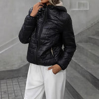 Hooded Long Sleeve Warm Women's Cotton-padded Clothing Cotton Jacket