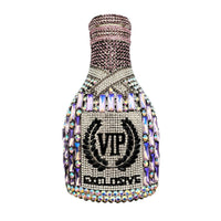 Champagne Bottle Diamond Hand Holding Dinner Bag