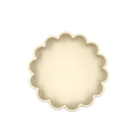 Baby Cute Lion Silicone Wooden Handle Fork Spoon Dinner Plate