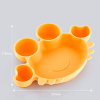Children's Dinner Plate Baby Silicone Suction Cup Type Baby Bowl