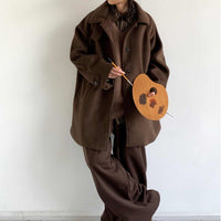 Mid-length Woolen Coat Men's Woolen Coat