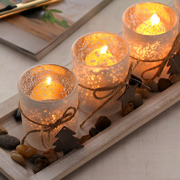 Retro Romantic Glass Candle Light Dinner Props