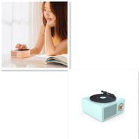 Wireless mini portable retro phonograph Bluetooth-compatible speaker