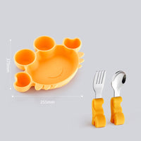 Children's Dinner Plate Baby Silicone Suction Cup Type Baby Bowl