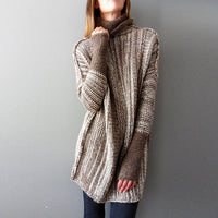 New products for autumn and winter women's loose turtleneck sweater