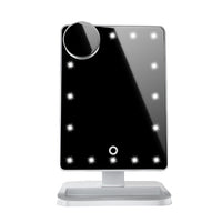 Touch Screen Makeup Mirror With 20 LED Light Bluetooth Music Speaker 10X Magnifying Mirrors Lights
