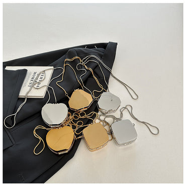 Mini Mirror Acrylic Dinner Chain Messenger Bag