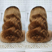 Ombre 1B 27 Body Wave 4x4 Lace Wig Brazilian Human Hair Wigs