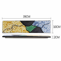 Hand-painted Long Sushi Ceramic Dinner Plate