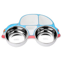 Car Cartoon Children's Dinner Plate Compartment