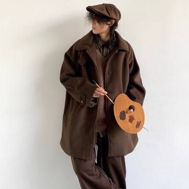 Mid-length Woolen Coat Men's Woolen Coat