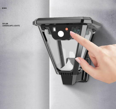 New Chinese Style Outdoor Solar Wall Lamp Courtyard Garden Decoration