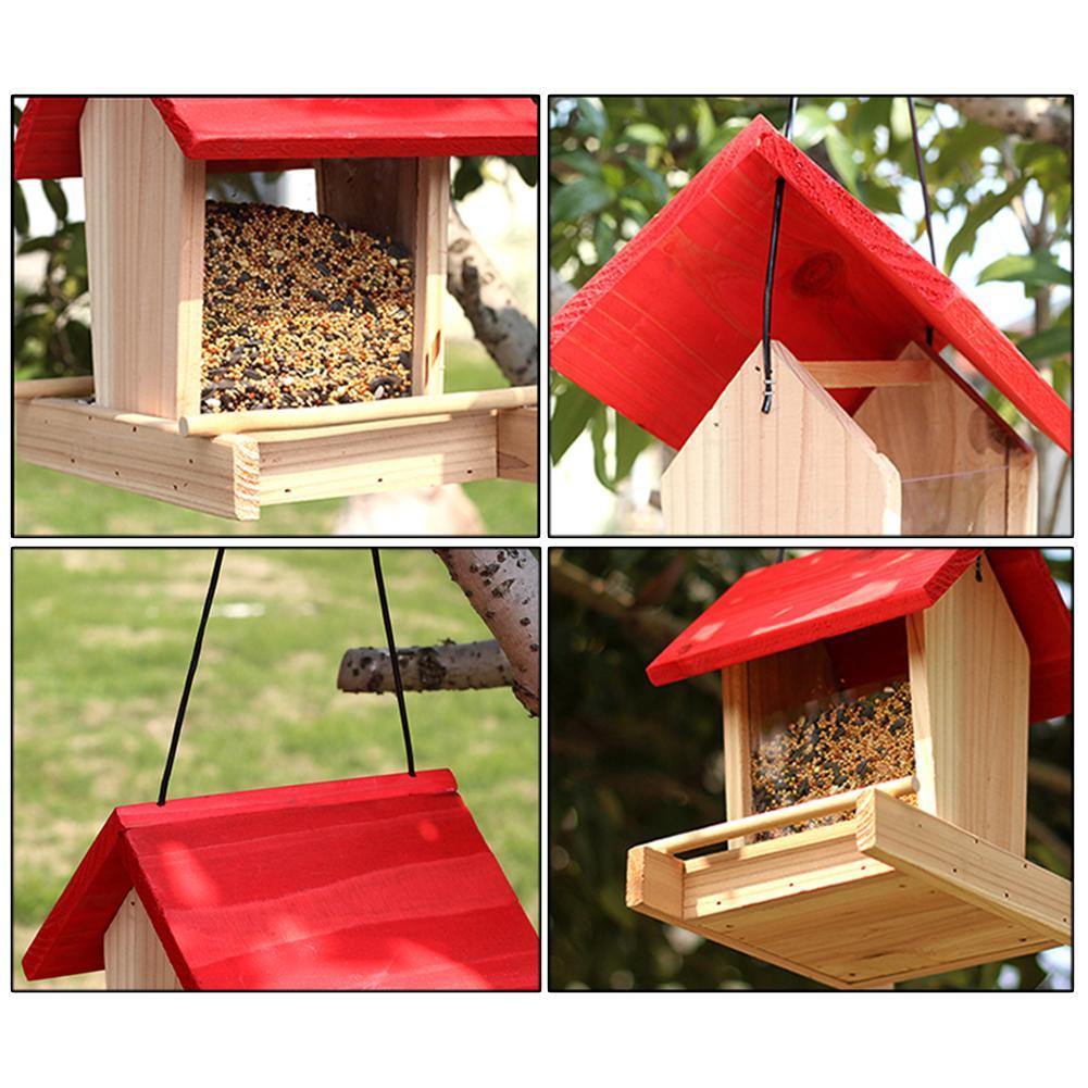 Suspended rain-proof field dispenser feeder