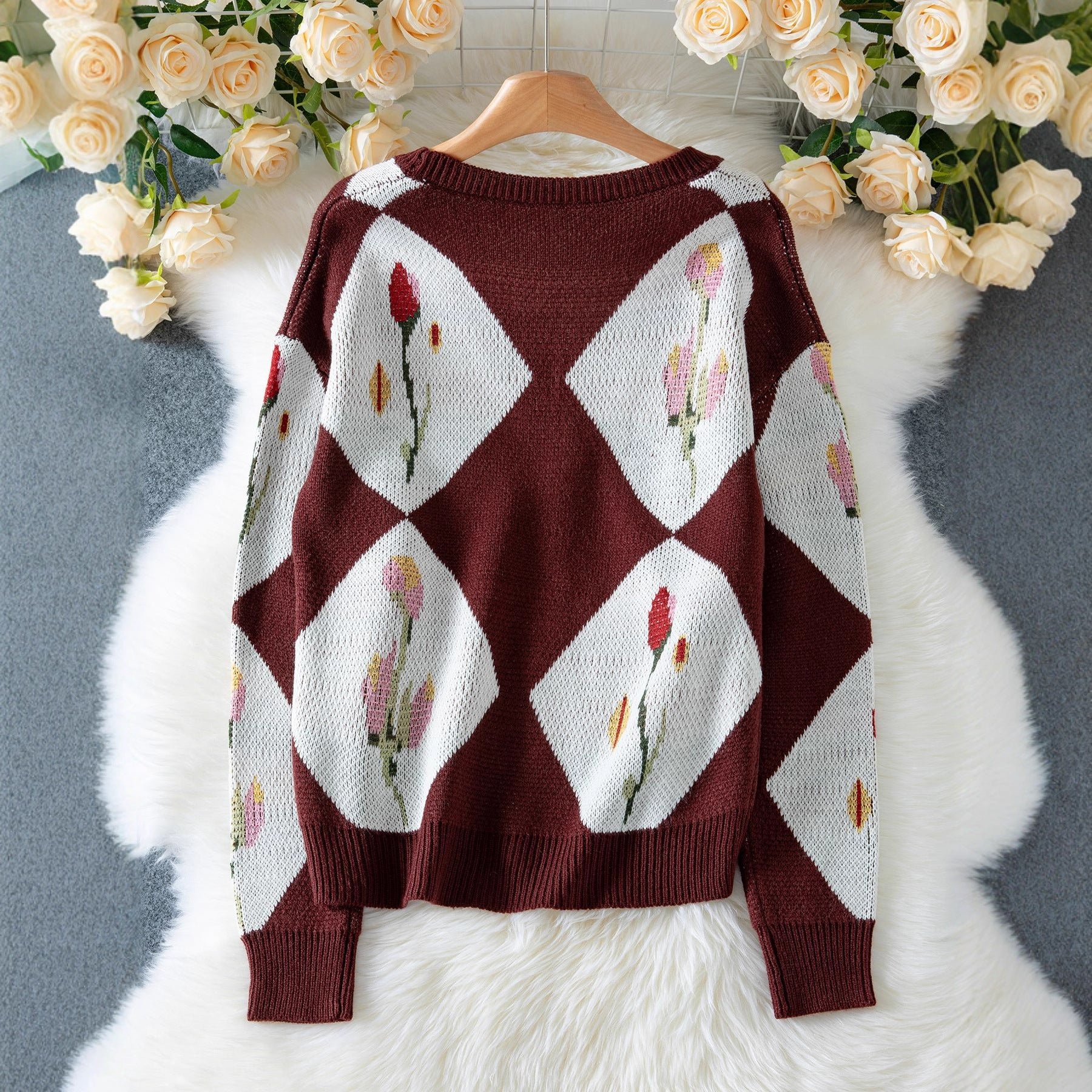 Women's European And American Leisure Knitted Sweater Coat
