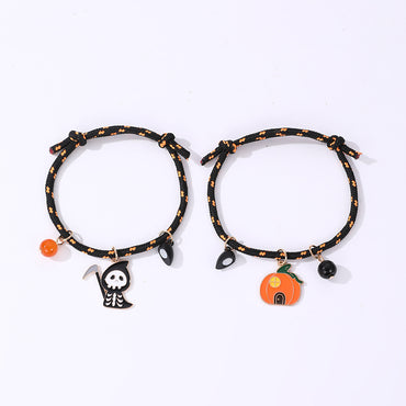 Halloween  Bracelet Ghost Love Magnetic Couple Rope Bracelet