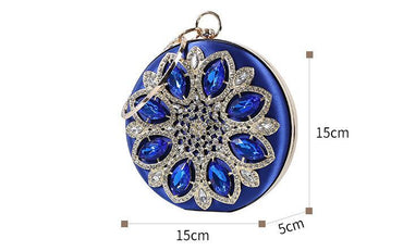 Fashion Rhinestone Diamond Silk Women's Bag Hand Holding Dinner Bag Dress Decoration