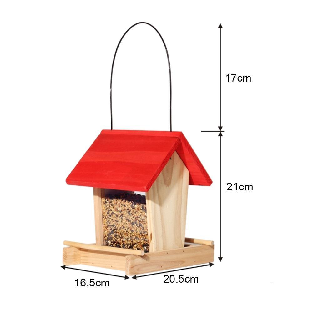 Suspended rain-proof field dispenser feeder