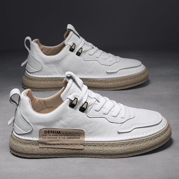 Men's Winter White Shoes Sports And Leisure Flat