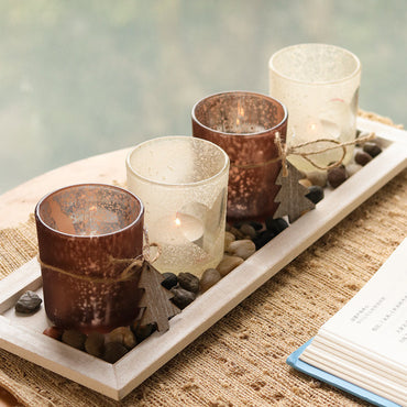 Retro Romantic Glass Candle Light Dinner Props