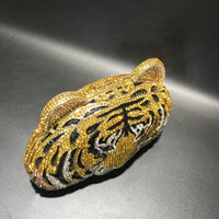 Metal Crystal Dinner Bag Hand-set With Diamonds