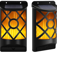 Solar wall lamp induction lamp flame torch flame flare flame flicker 66LED garden lawn lamp