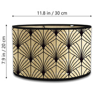 Lamp Holder Barrel-type Bamboo Products Printing Hood