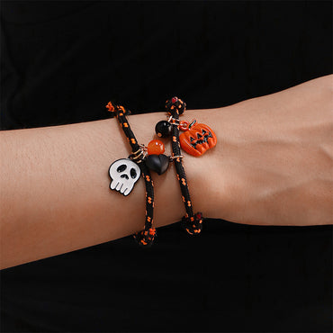 Halloween  Bracelet Ghost Love Magnetic Couple Rope Bracelet