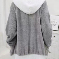 Women's Casual Multicolor Double-sided Plush Zipper Plush Coat