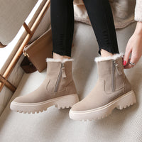 Two Cotton-Padded Shoes And Winter Plush Boots