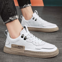 Men's Winter White Shoes Sports And Leisure Flat