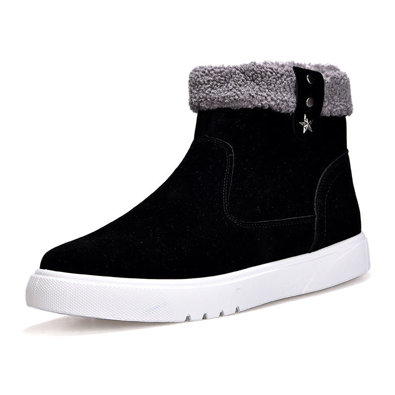 Winter warm and cashmere men's shoes