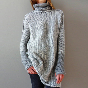 New products for autumn and winter women's loose turtleneck sweater