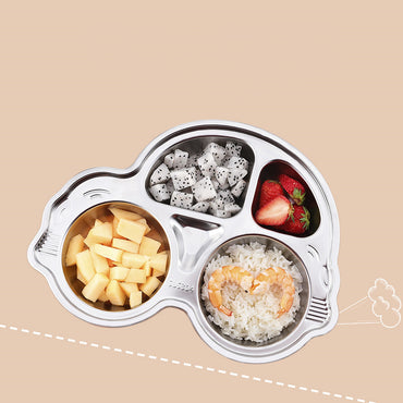 Stainless steel cartoon dinner plate