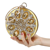 Fashion Rhinestone Diamond Silk Women's Bag Hand Holding Dinner Bag Dress Decoration