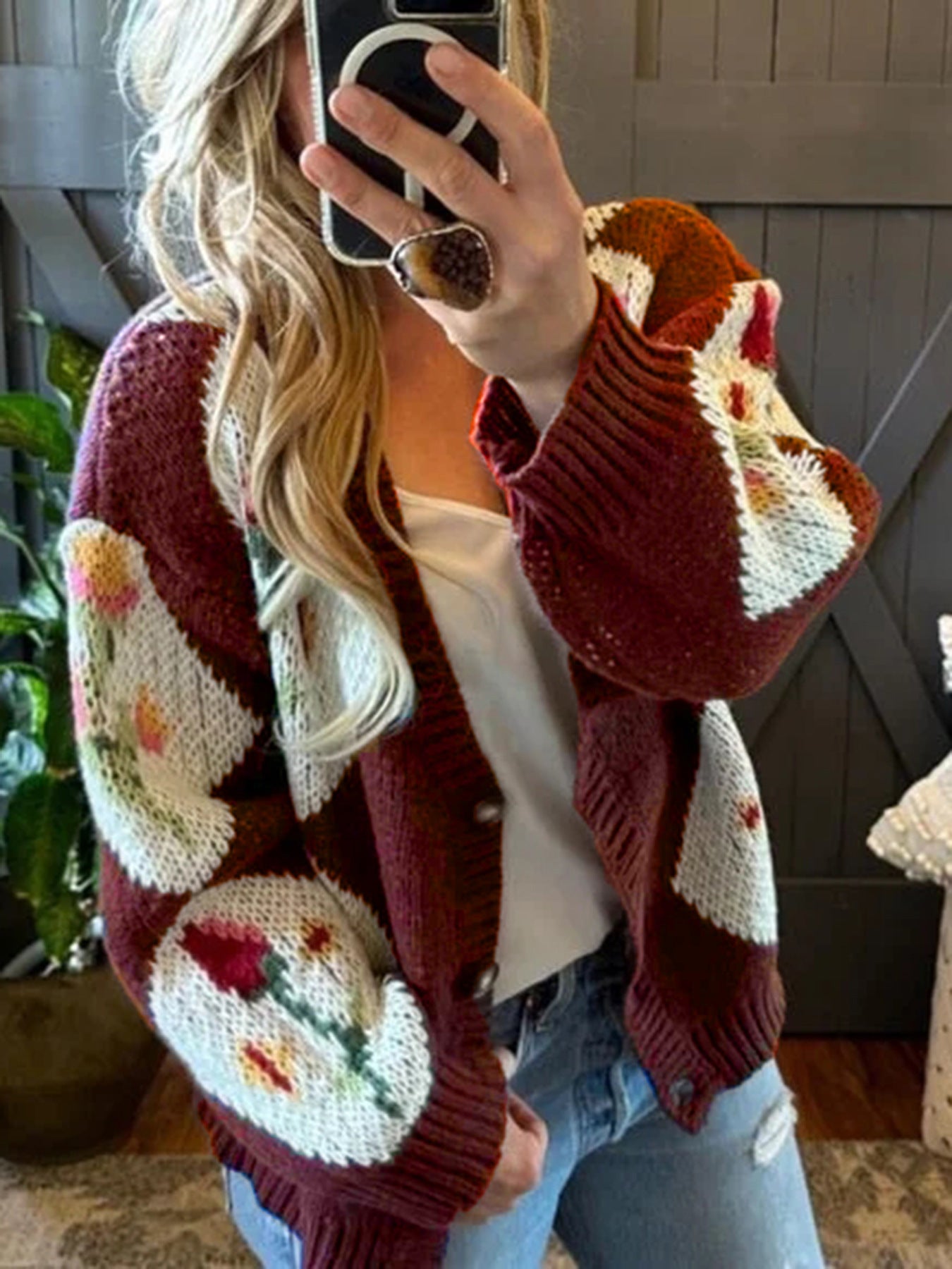Women's European And American Leisure Knitted Sweater Coat