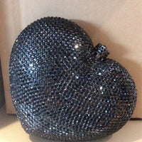 Hand Holding Heart-shaped Diamond Dinner Bag