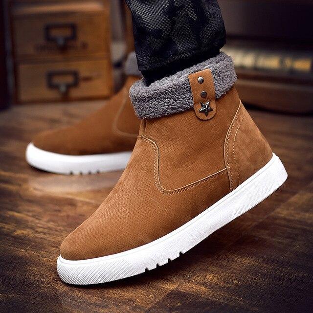 Winter warm and cashmere men's shoes