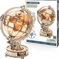 Rokr Luminous Globe 3D Wooden Hot Selling 180PCS Model Building Block Kits Toy