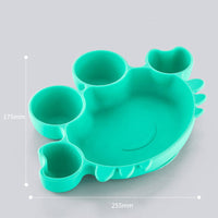 Children's Dinner Plate Baby Silicone Suction Cup Type Baby Bowl