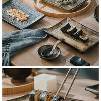 Rectangular Porcelain Dinner Plate Home Snacks Sushi Plate