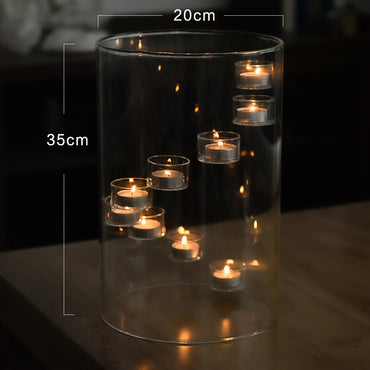 Large Glass Candlestick Candlelight Dinner Decoration Ornaments