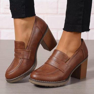 Fashion Thick High Heel Women's Shoes